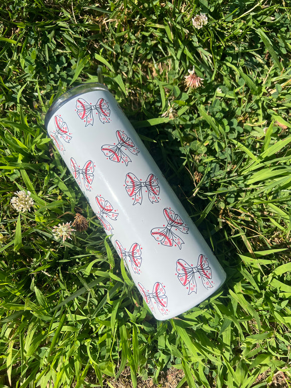 Baseball and Bows tumbler